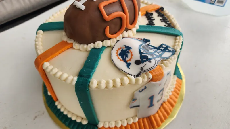 dolphins cake